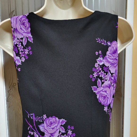 K Petite Collection Ladies Beautiful Floral Midi Dress - Picture 6 of 10